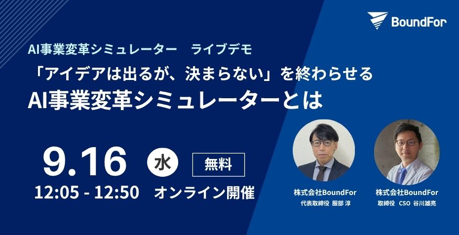 AI事業変革シミュレーター ライブデモ